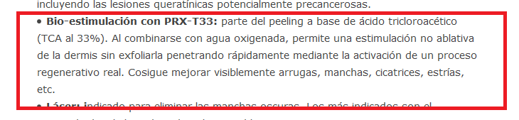 PRX-T33 Tratamiento recomendado para después del verano