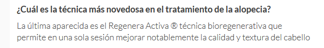 Tratamiento de alopecia por la Doctora Petra Vega Tratamiento de alopecia por la Doctora Petra Vega