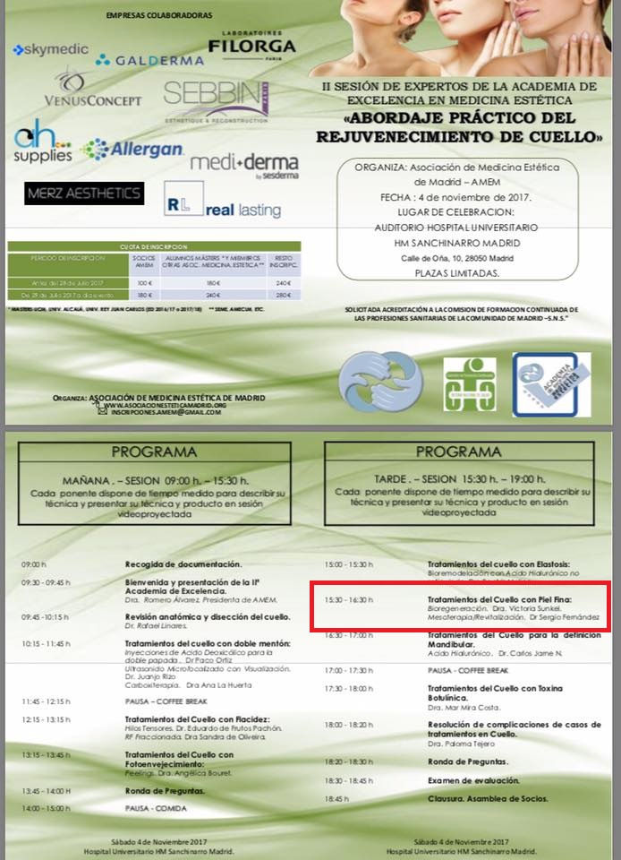 IIª Sesión de Expertos de la Academia de Excelencia en Medicina Estética IIª Sesión de Expertos de la Academia de Excelencia en Medicina Estética