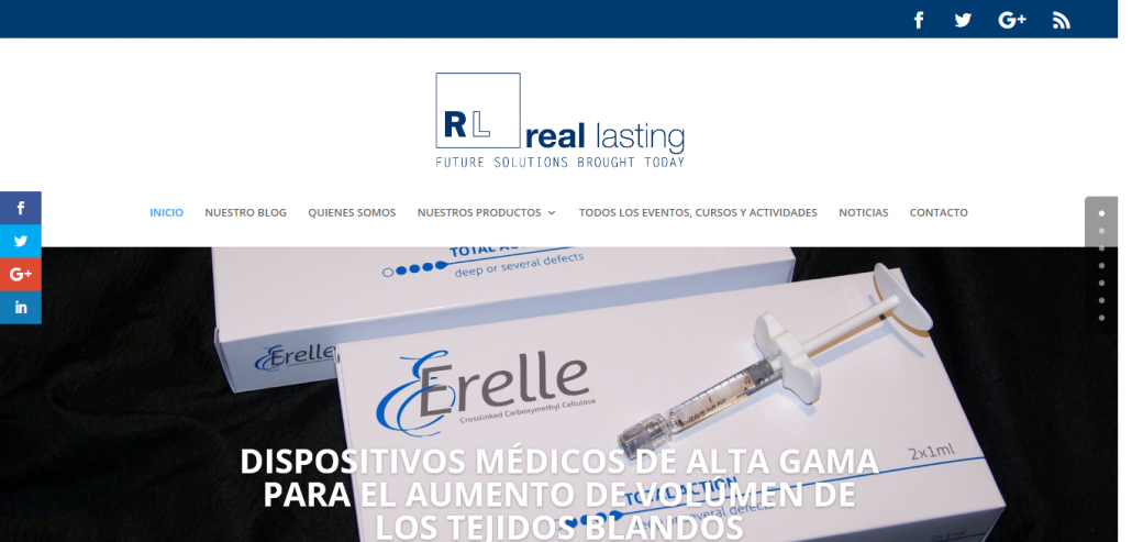 Real Lasting presenta su nueva página web
